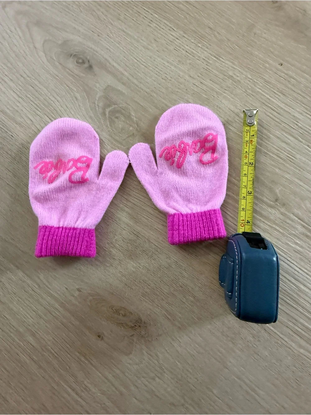 Barbie Pink Knit Mittens